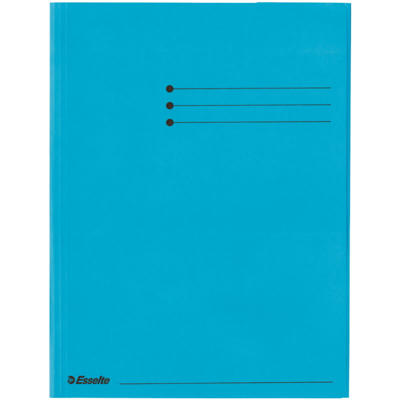 Mappe A4 dokument karton m/3 klapper esselte blå