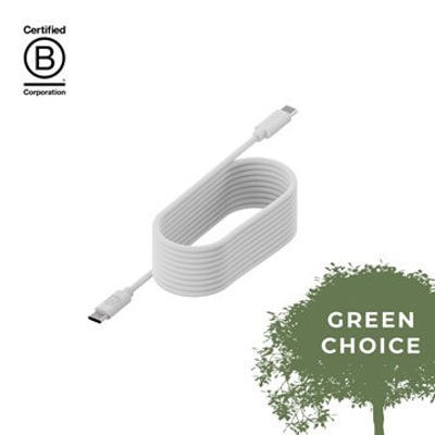 Kabel Upström Cirkulär 100W USB-C t. USB-C 1,2m hvid