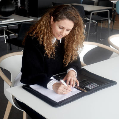 Dokumentmappe m/4 ringe sort A4 TR2051