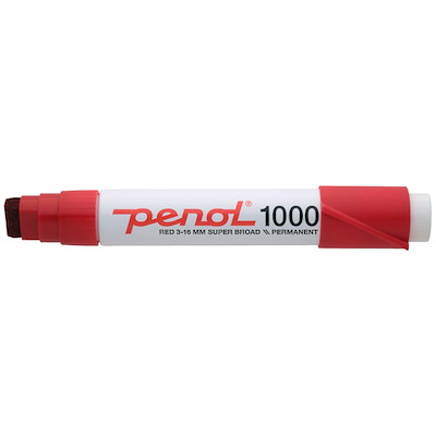 Marker Penol 1000 rød 3-16mm 