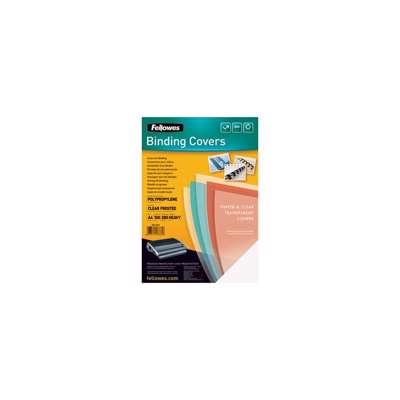 Plastforsider Fellowes PP 0,28mm klar frosted 100stk/pk