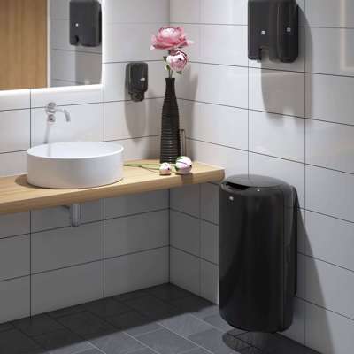 Affaldsbeholder Tork B1 plast sort 563008