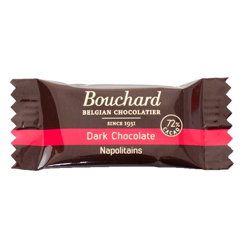 Chokolade Bouchard mørk 5g flowpakket 1kg/pk