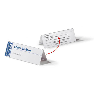 Bordskilteholder Durable 61x210mm akryl pk./10