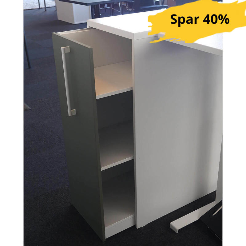 Udtræksskab Rumas Wype WH-100 Olive/hvid lin.