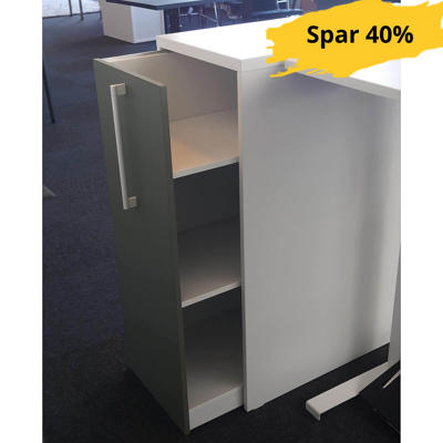 Udtræksskab Rumas Wype WH-100 Olive/hvid lin.