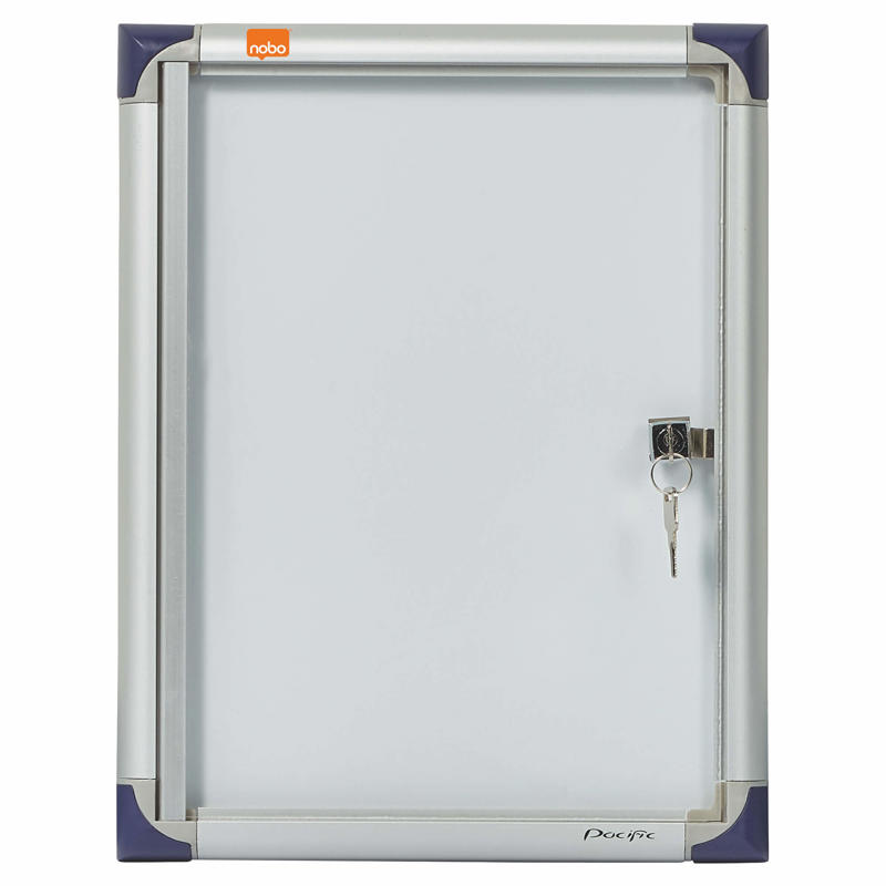 Opslagsskab Nobo slim 1xA4 magnetisk m/lås indendørs