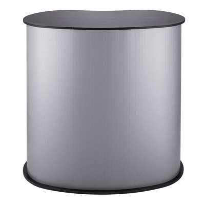 Messedisk TWIN incl. hylde grå/sort