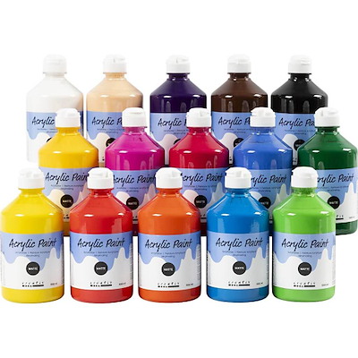 Akrylmaling Creas A-Color farve 02 15x500ml