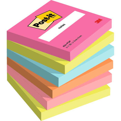 Post-it notes 76x76mm Poptimistic Color 6blk.