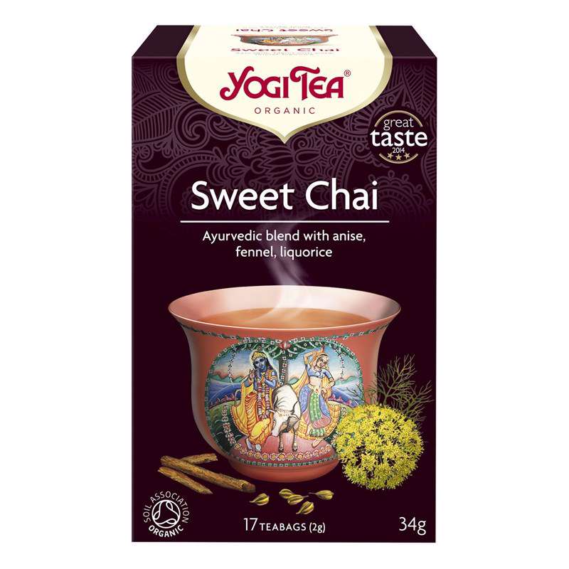 Te Yogi Sweet Chai 17breve/æsk