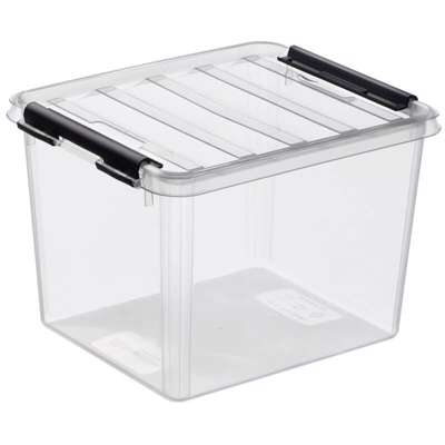 Plastkasse SmartStore Classic 3 klar 3l m/låg 21x17x15cm