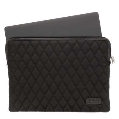 Computer sleeve Pierre nylon m. stikninger sort