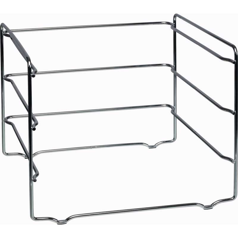 Brevbakkestativ Vision A4, krom t/3 bakker