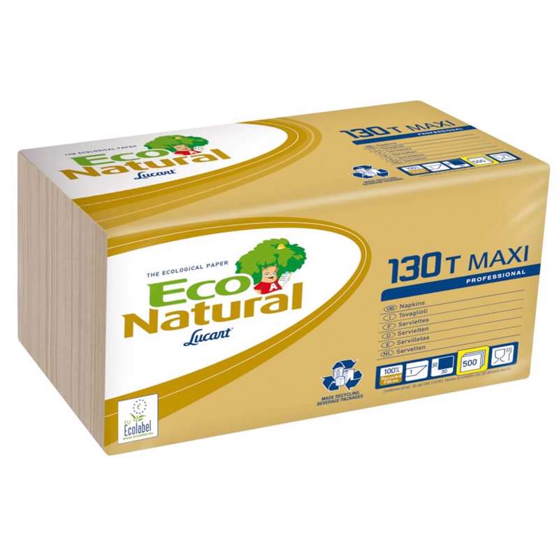 Serviet Lucart 1-lags 1/4 fold genb. 29,5x29,5 125111 /500