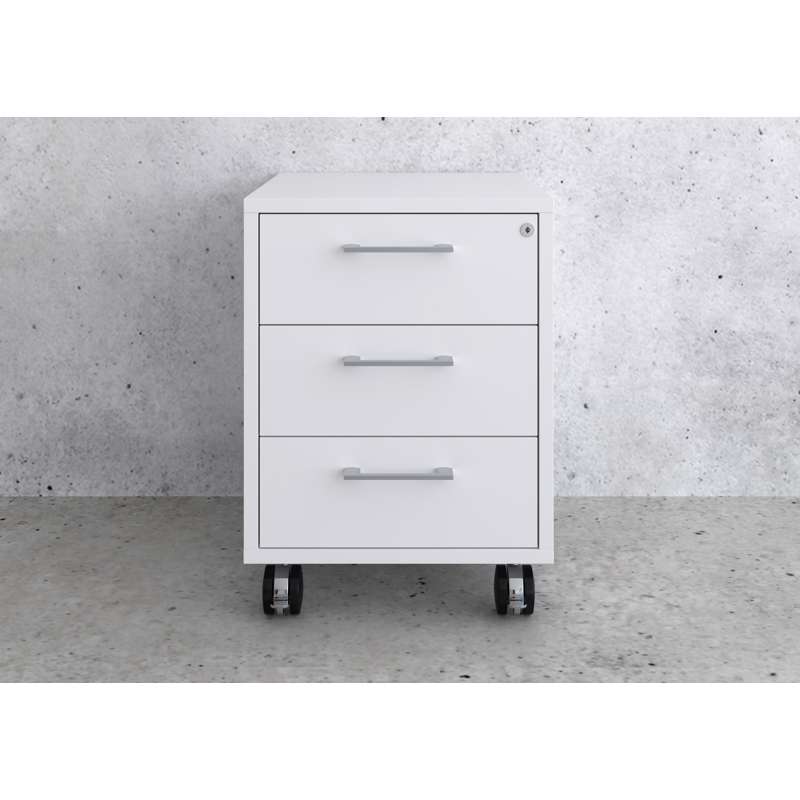 Skuffekassette Jive 1-203-40 m. lås, hvid