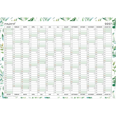 Kæmpekalender whiteboard 2027 Mayland 1x13 mdr.
