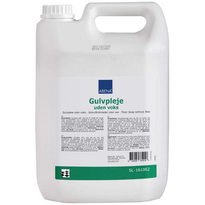 Gulvpleje sæbe Abena u/voks-parf. m/kokosolie 5l
