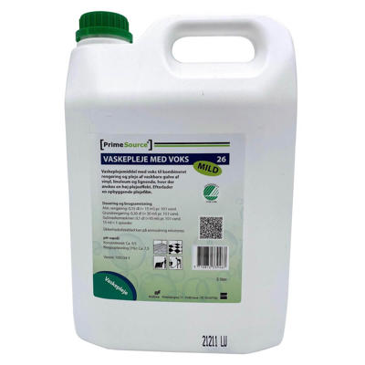 Gulvpleje sæbe PrimeSource Mild 26 m/voks u/farv-parf. 5l
