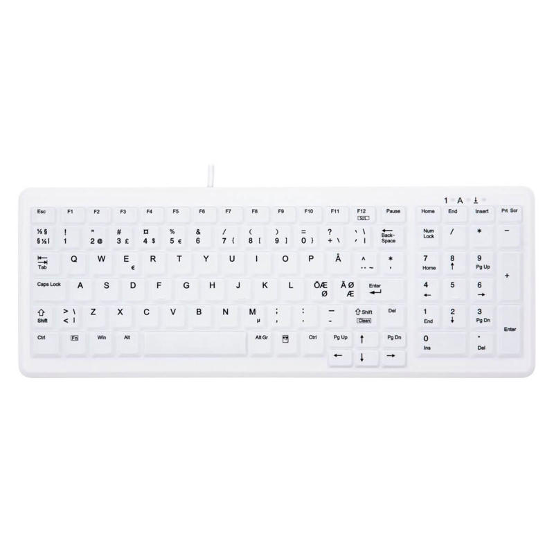 Tastatur Cherry AK-C7000 Hygiejnisk vandtæt IP68 Nordisk