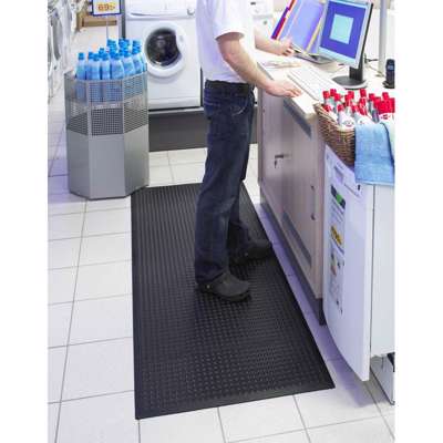 Måtte aflastning Yoga Flex 60x 90cm naturgummi 13mm sort