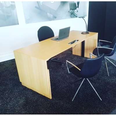 Hæve/sænke bord Dencon Gavlbord 200x90 cm, eg