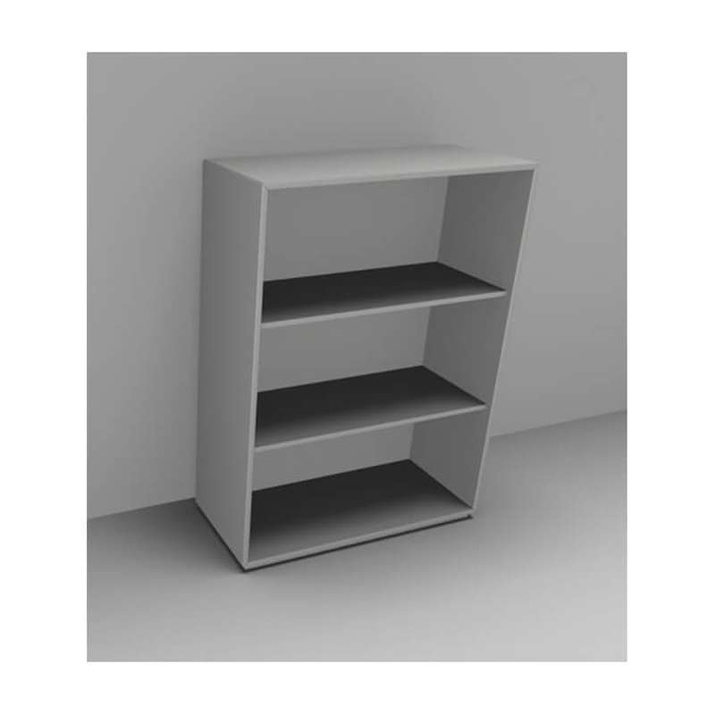 Reol Dencon 2304 800x350x1102 3-rum lys grå DLP u/ml.-side