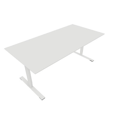 Hæve/sænke bord Dencon 0595/12214 1800x900 hvidt/hvid lam