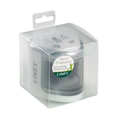 Blyantspidser Linex dobbelt batteri hvid