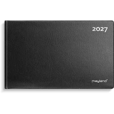 Mini bordkalender 2027 Mayland sort vinyl