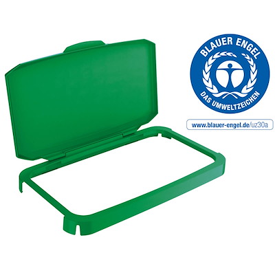 Låg hængslet DURABIN 60l grøn 