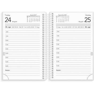 Basic mini dagkalender 2027 Mayland PP-plast