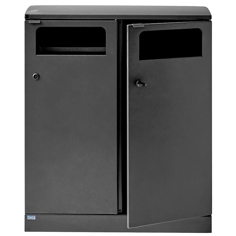 Affaldssystem affaldssortering Bica 712 Udendørs 2x100L