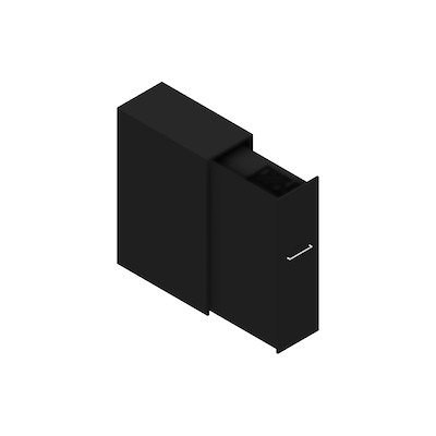 Udtræksskab Dencon Delta45 2378 120x40x80 m/bakke sort