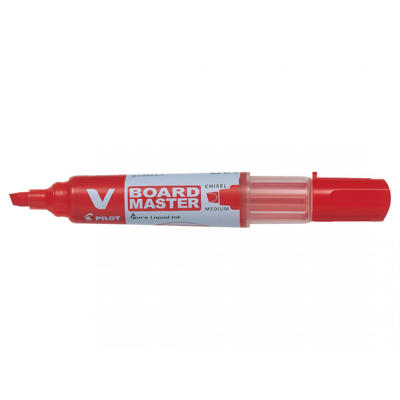 Whiteboard marker Pilot V-Board rød skrå medium tip