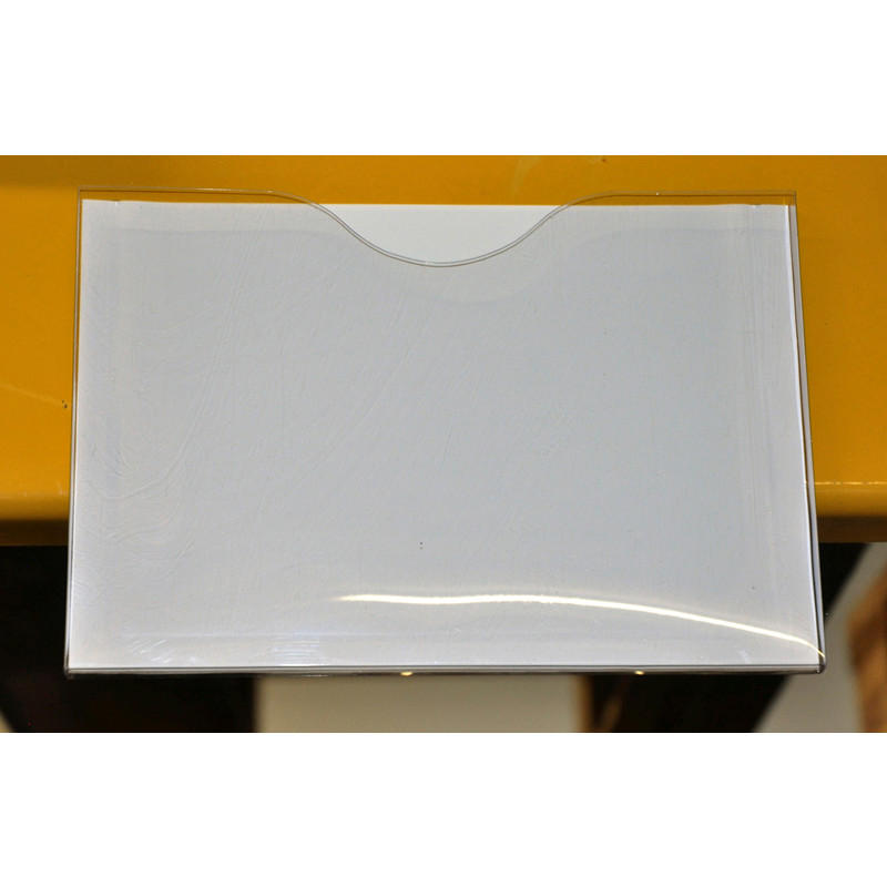 Magnetlomme A3 åben liggende hvid 1cm dyb /10