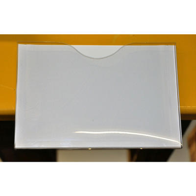 Magnetlomme A3 åben liggende hvid 1cm dyb /10