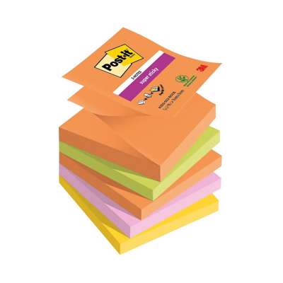 Post-it blok R330 Super Sticky Z-notes ass. Boost 76x76mm /5