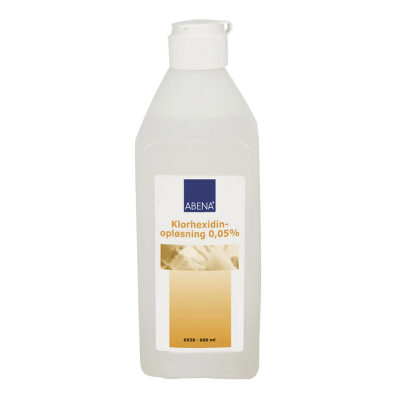 Klorhexidinopløsning 600 ml 0,05% m/kliklåg