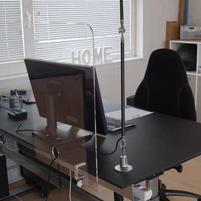 Smitteafskærmning Stay Safe klar 1500x660 mm m. beslag