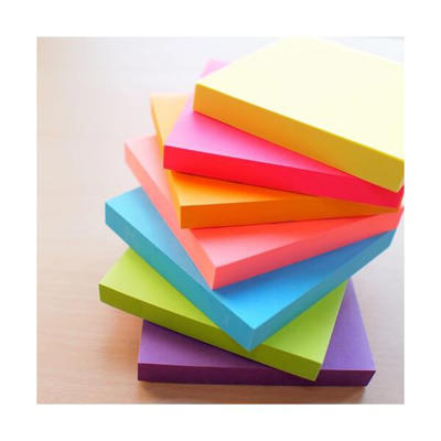 Notes Stick'N 75x75mm 100 blade neon grøn/12 blk.
