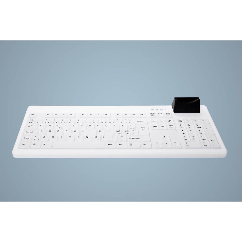 Tastatur Active AK-C8200 Hygiejnisk hvid Nordisk
