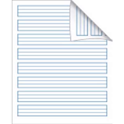 Skolehæfte Bantex 17x21cm lin 24 linjer 32bl 70g koboltblå