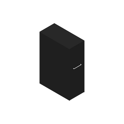 Udtræksskab Dencon Delta45 2375 120x40x80 sort