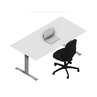 Hæve-sænkebord Dencon X1798 1800x900 alu stel hvid lam pl