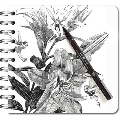 Tegnepen Uni Pin Line 0.05mm sort