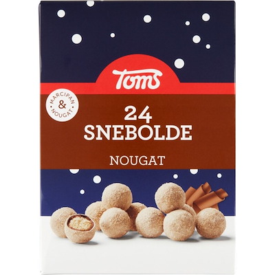 Chokolade Toms Snebolde nougat 24 stk.