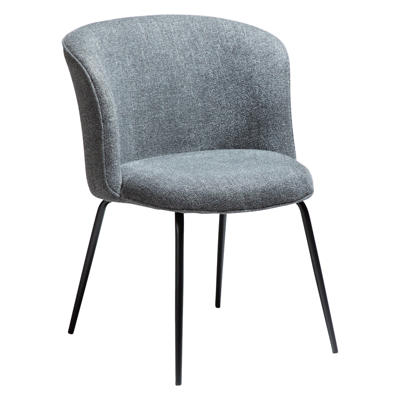 Stol Bliss Pebble grå boucle stof