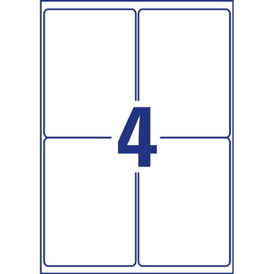 Etiketter Avery outdoor aftagelig 99,1x139mm L4774REV-20