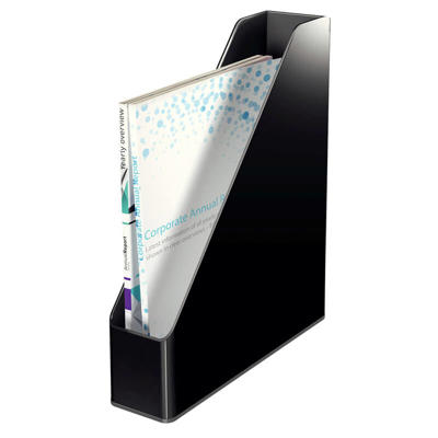 Tidsskriftsamler Leitz Dual tofarvet sort